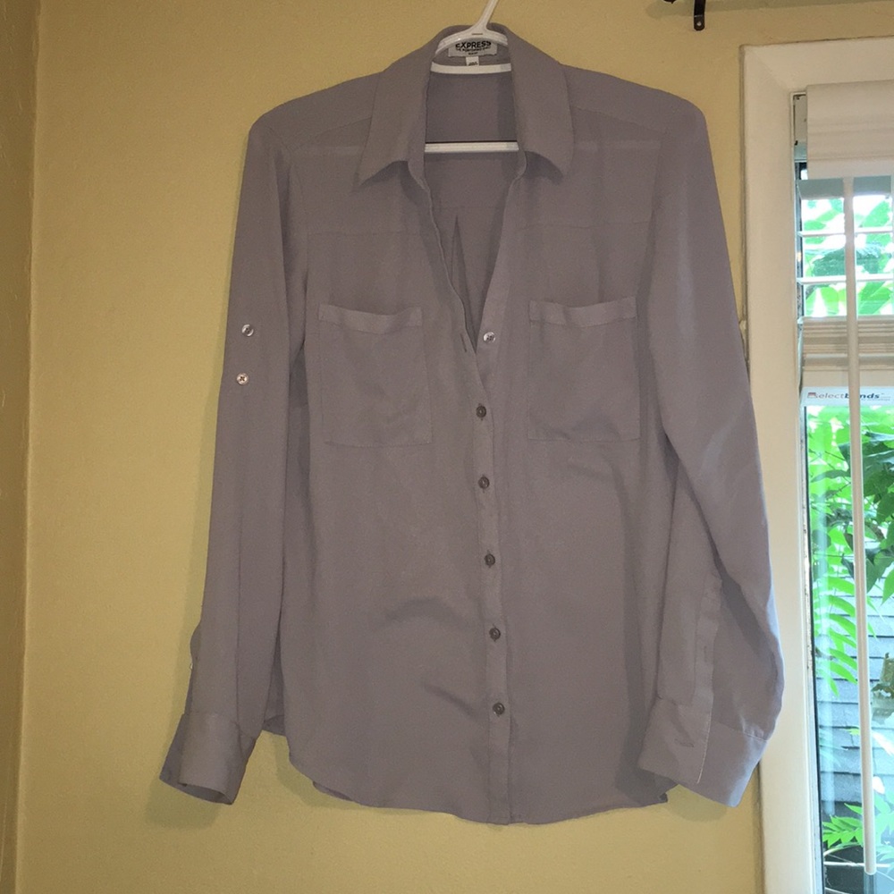 Express Slim Fit Portofino Blouse